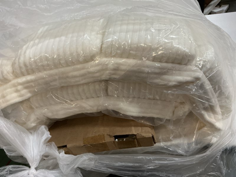 Condition photo showing Good Condition for Upholstered Headboard Queen Size with 3.1’’ High-Density Sponge Backrest, Modern Striped Head Board Only, 2 Screw Easy Assembly (Beige) Queen-Stripe Beige