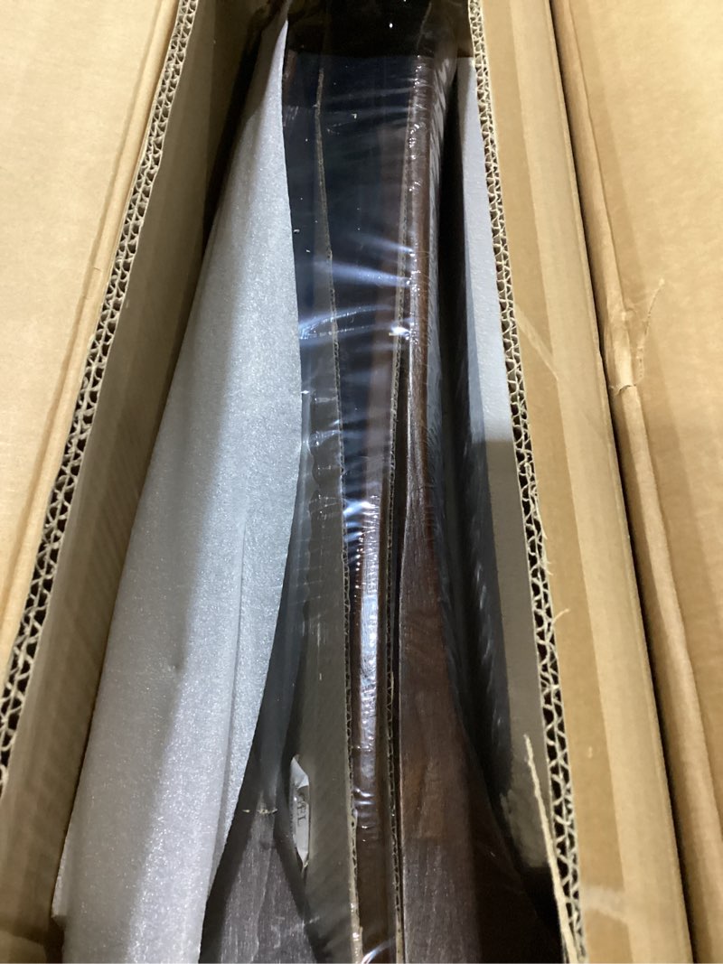 Condition photo showing New/Like New for 60 inch outdoor ceiling fan no light for patios, ceiling fans without lights with smart app and remote control, damp rated 3 blades wood propeller fan for exterior outside porch, high cfm, walnut 60 inch black walnut