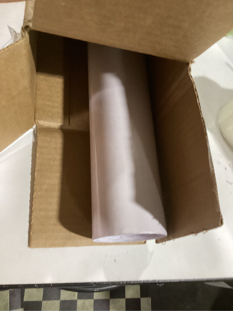 Condition photo showing As Is for marble contact paper for countertops cabinets waterproof 31x157 inch glossy marble peel and stick wallpaper self-adhesive counter top vinyl wrap removable marble wallpaper for kitchen bathroom 31" x 157" white marble