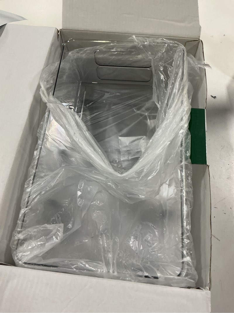 Condition photo showing Good Condition for hihegd 2 tier bathroom storage with dividers, clear under sink pull out organizer for kitchen pantry, medicine cabinet c-clear-1pc