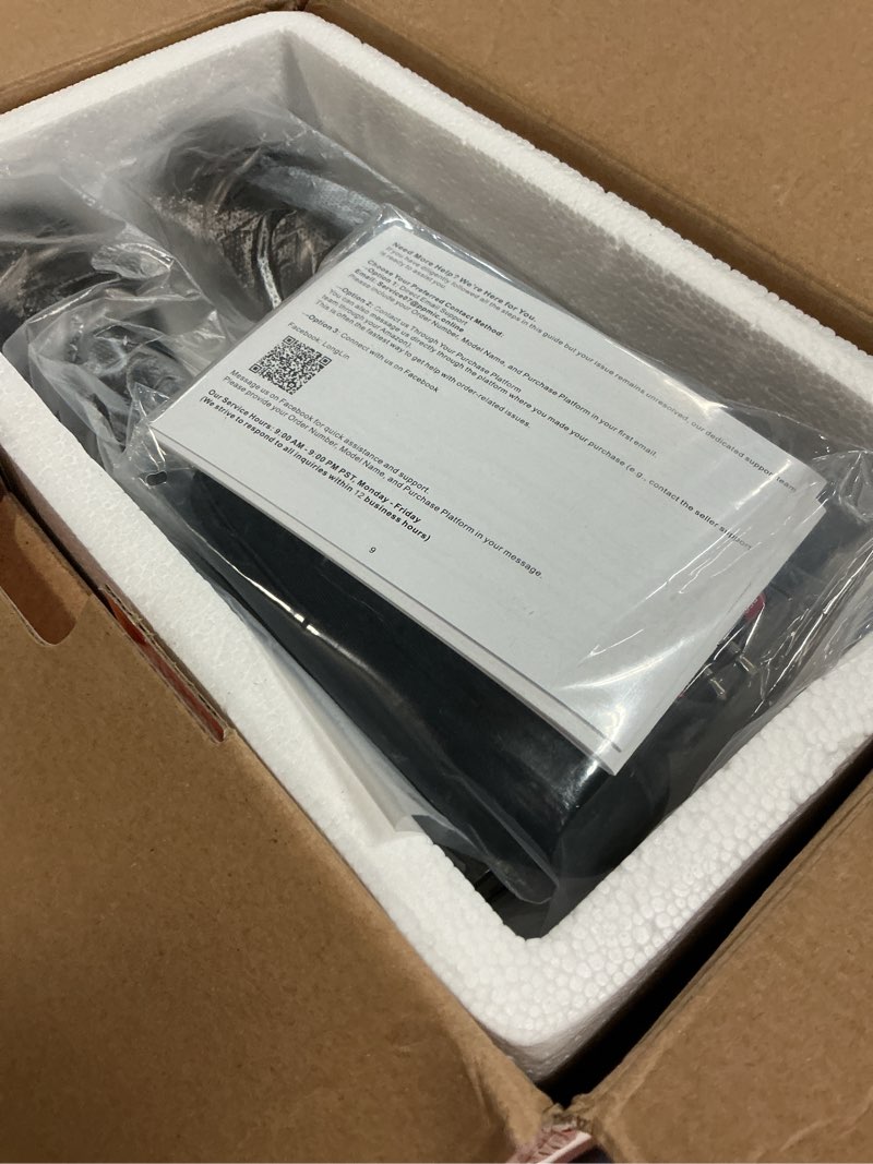 Condition photo showing New/Like New for karaoke machine, portable bluetooth 5.3 speaker with 2 wireless microphones for adults, pa system with pitch correction & echo adjustment, supports tws/tf card/usb/aux/live/rec for home party