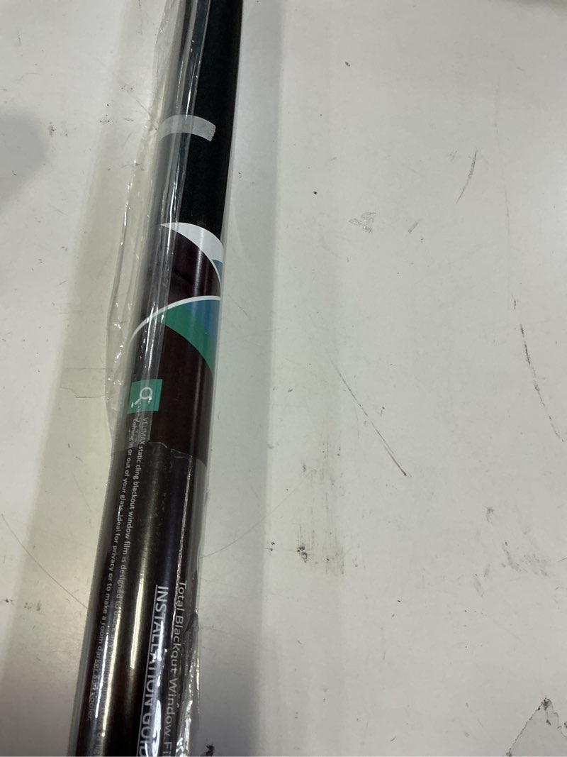 Condition photo showing Good Condition for velimax static cling total blackout window film privacy room darkening window tint black window cover 100% light blocking no glue (35.4 x 157.4 inches) black 35.4 x 157.4 inches