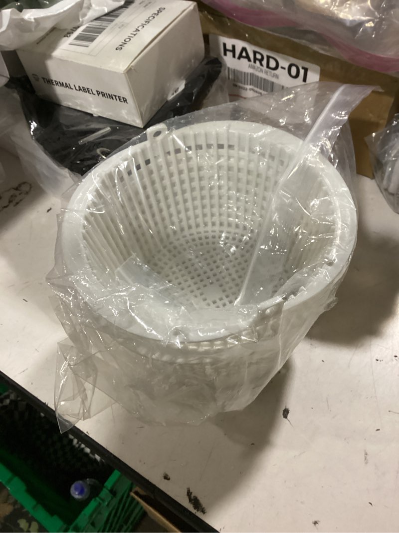 Condition photo showing As Is for above-ground skimmers replacement baskets?spx1091c replacement above ground skimmer basket with handle compatible with hayward sp1091 wb736660