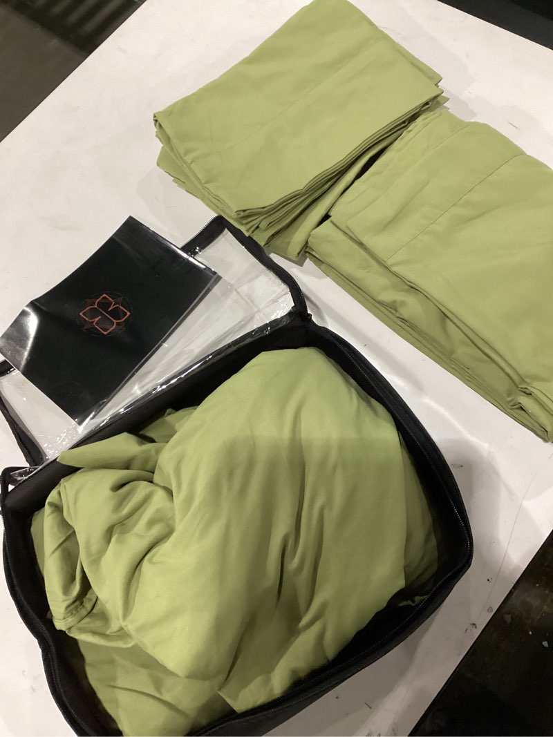 Empyrean Queen Sheets Set - 110 GSM 6 Piece Bed Sheets for Queen Size Bed, Double Brushed Queen Size