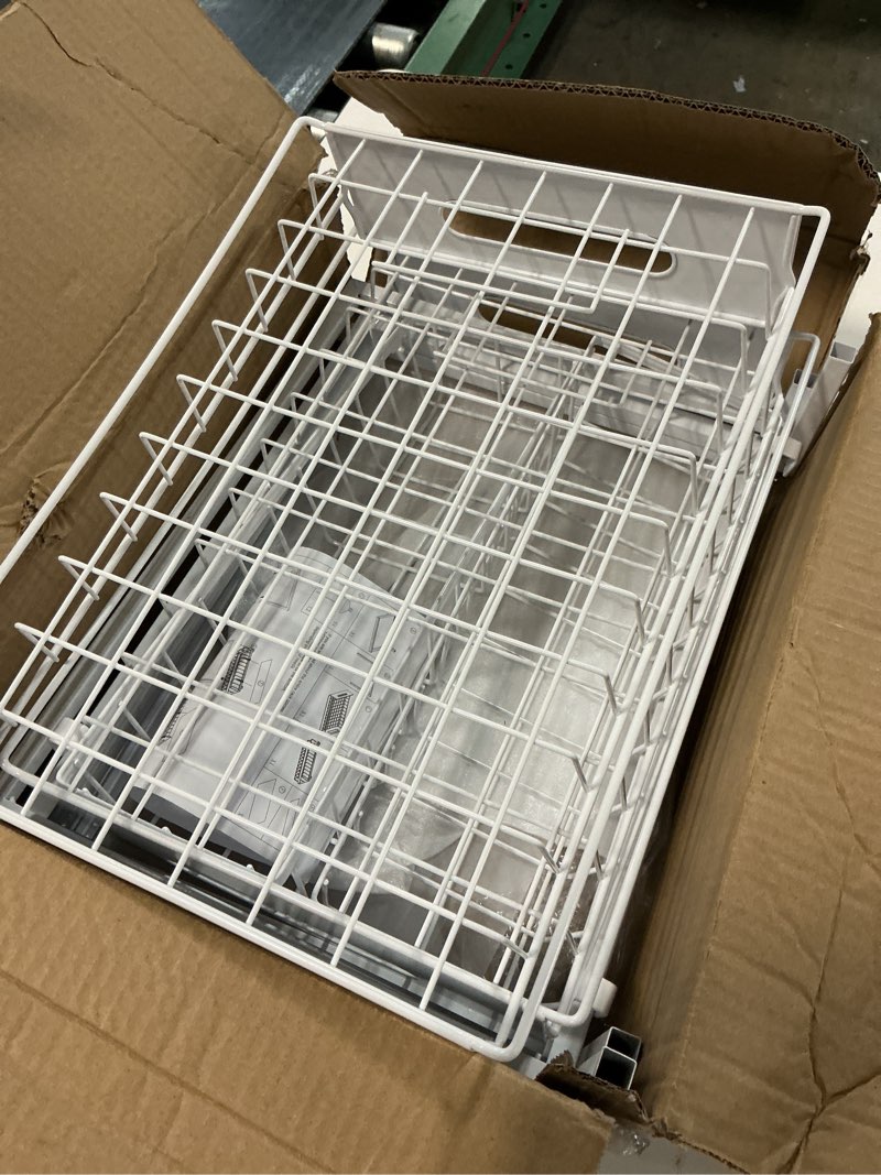 Condition photo showing As Is for realinn under sink organizer, pull out cabinet organizer, 2 tier metal slide out shelf with l shaped design, under cabinet storage for kitchen, bathroom, laundry, deep cabinet shelf storage, white white 2 pack