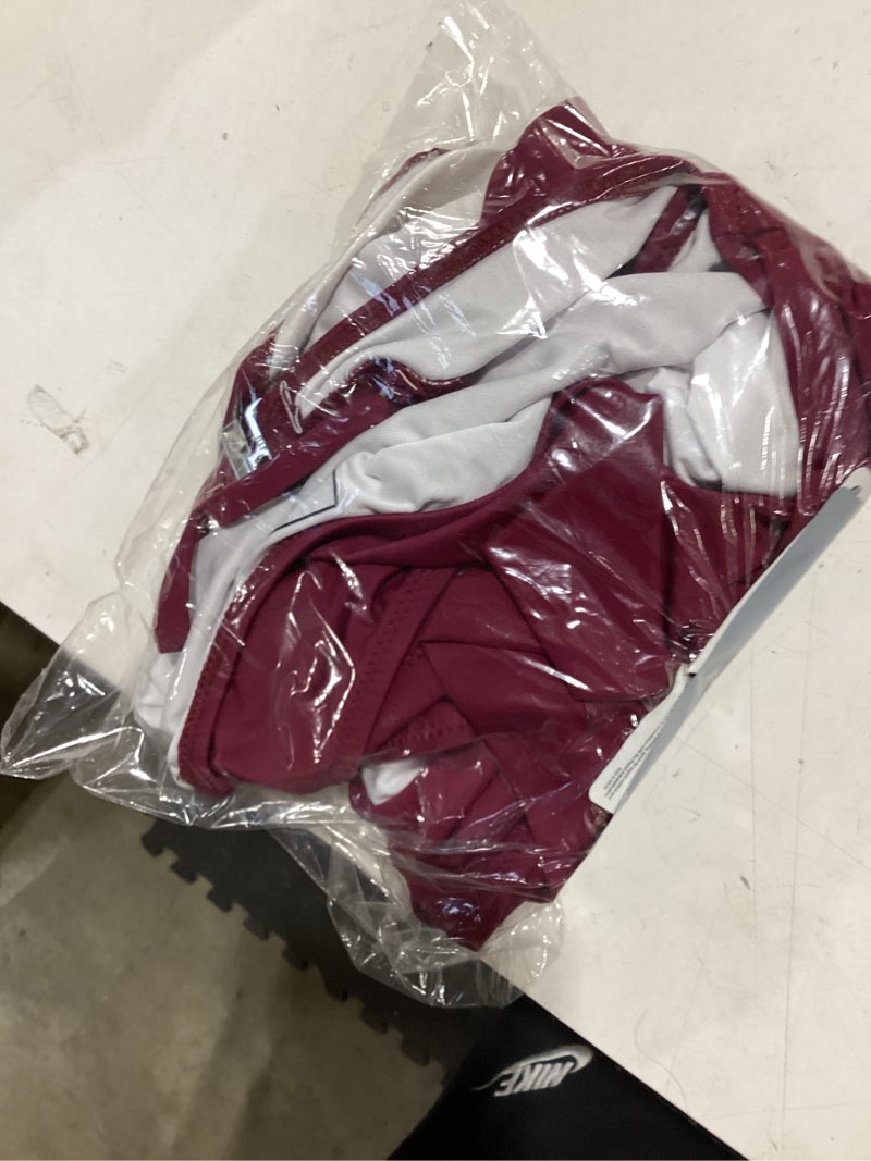 Condition photo showing Good Condition for blooming jelly womens one piece swimsuit tummy control bathing suit sexy slimming flattering cute cheeky high cut swimwear medium burgundy