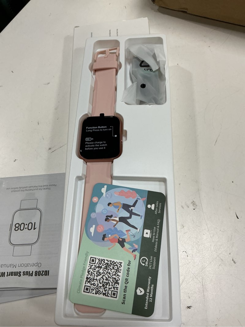 Condition photo showing Good Condition for smart watches for women, womens smart watch for iphone & android & samsung, smartwatch with call & alexa, sleep,heart rate,pressure,spo2 monitor & cycle tracking, 100+ sports modes fitness watch-pink