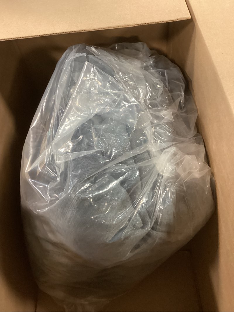 Condition photo showing Good Condition for king size waterproof blanket – spill-proof, water-resistant flannel blanket for bed, couch, kids & pets protection, reversible cozy design (moon grey & starlit grey, 90x108 moon grey & starlit grey king