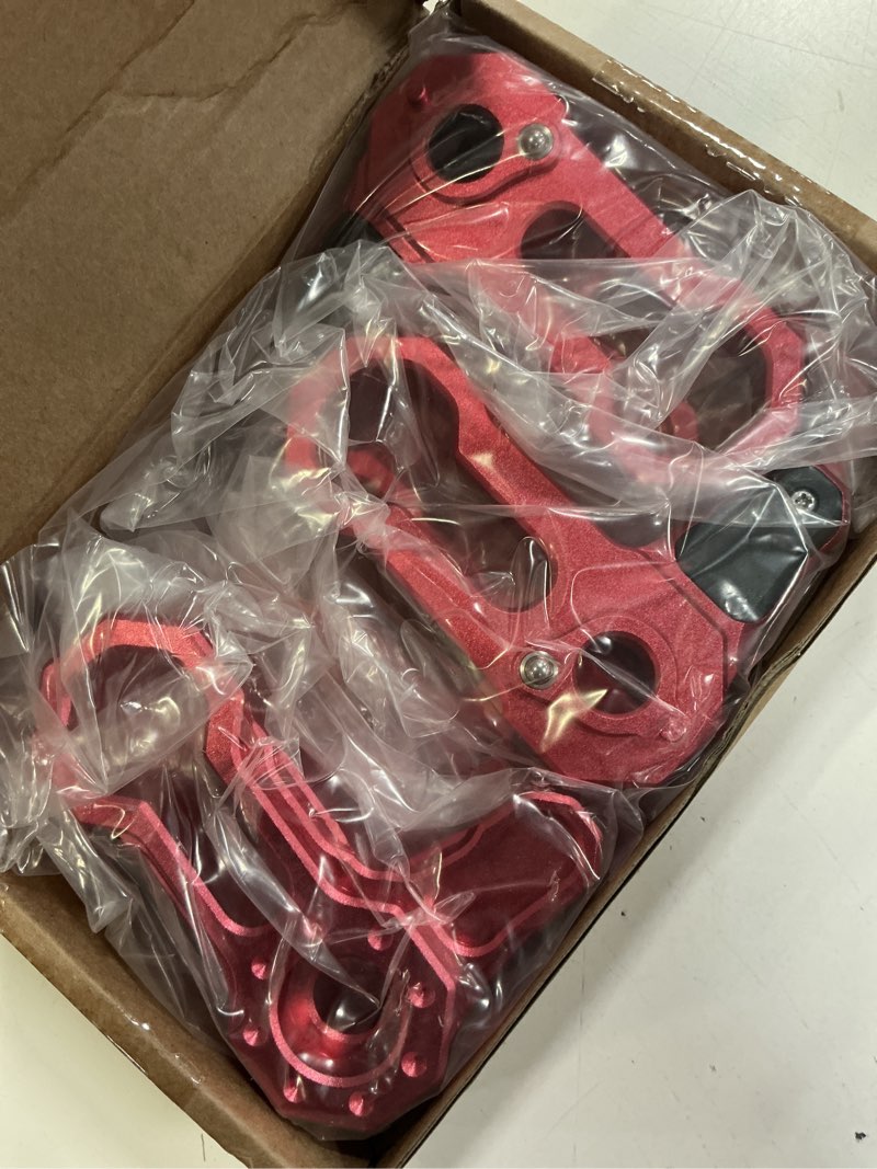 Condition photo showing New/Like New for billet aluminum freedom panel latch hardtop roof removal switch handle compatible with jeep wrangler jl 2018-2025 and gladiator jt acessories red (set of 6 locks)