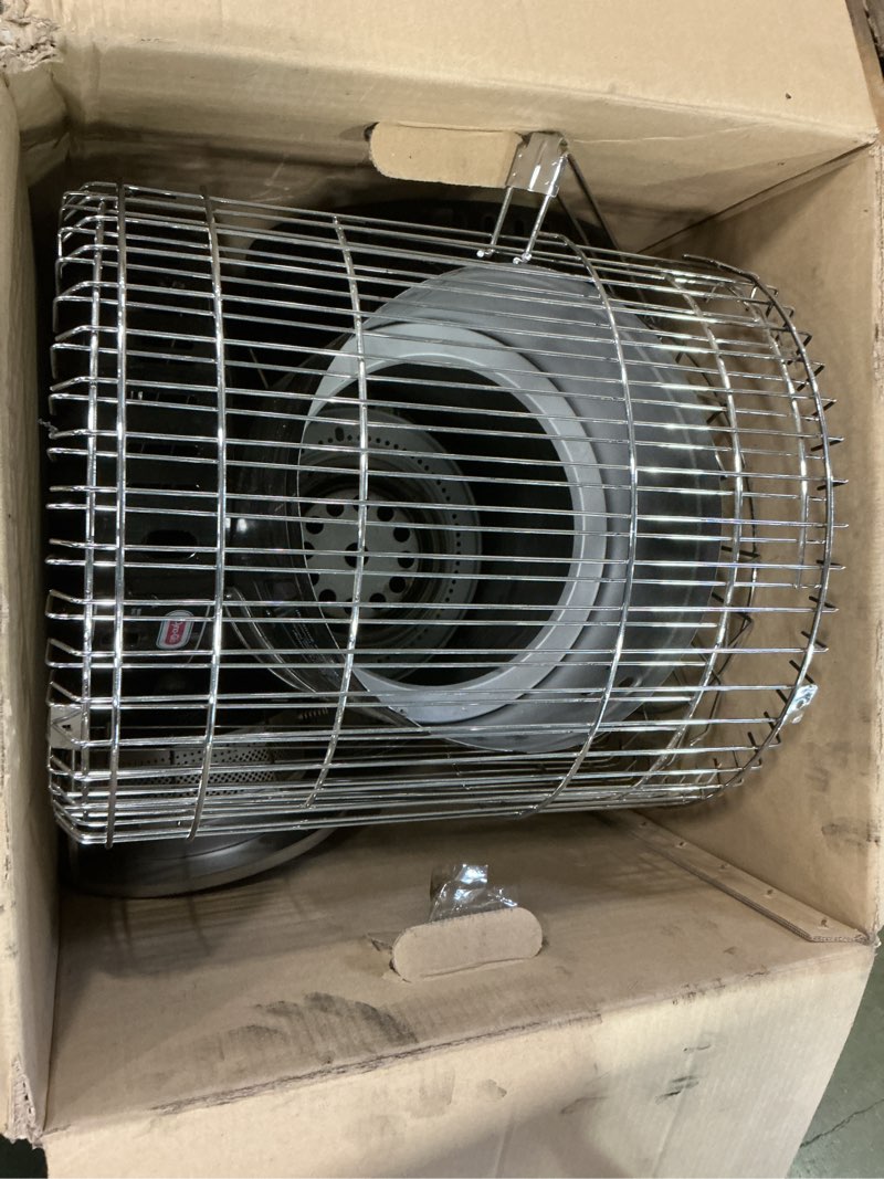 Condition photo showing As Is for Dyna-Glo WK95C8B 23 800 BTU Indoor Kerosene Convection Heater