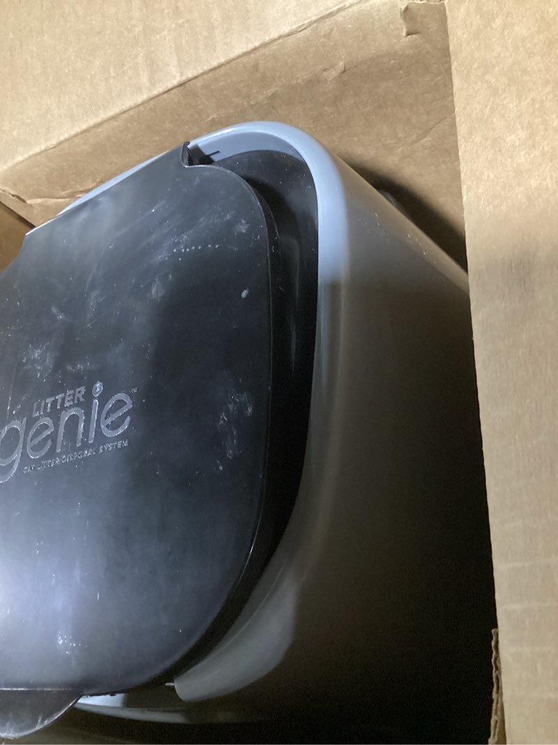 Condition photo showing As Is for Litter Genie Easy Roll Cat Litter Disposal Pail | Odour Control, Refill Bags & Scoop Grey