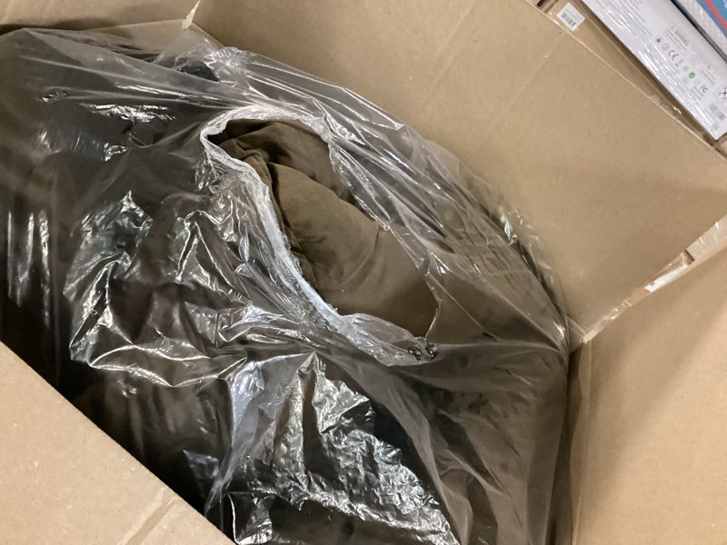 Condition photo showing As Is for brown rectangular dog bed