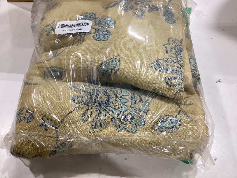 Condition photo showing New/Like New for jinchan boho 100% cotton muslin twin size 60x80 inches blanket lightweight 4-layer quilted soft yellow and blue floral throw blanket reversible comfy flower breathable all seasons couch bedroom decor 60"x80" floral yellow blue