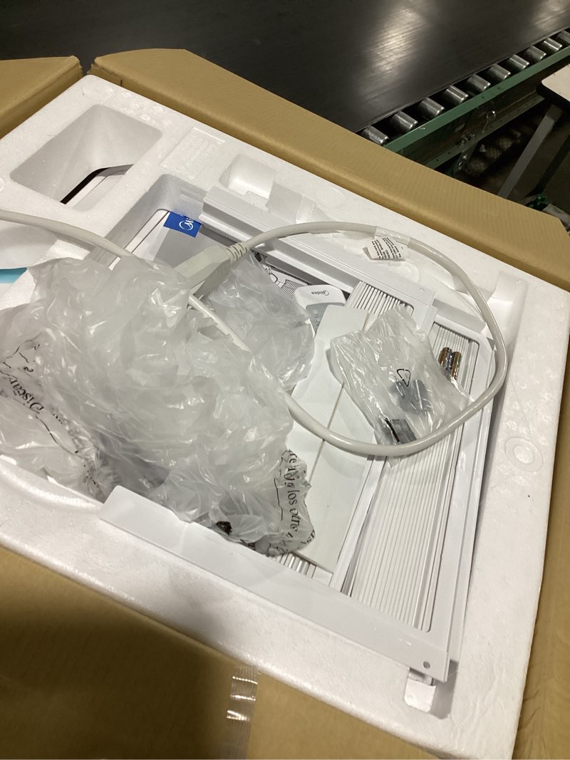 Condition photo showing As Is for midea 8,000 btu easy cool inverter window air conditioner, cools up to 350 sq. ft.