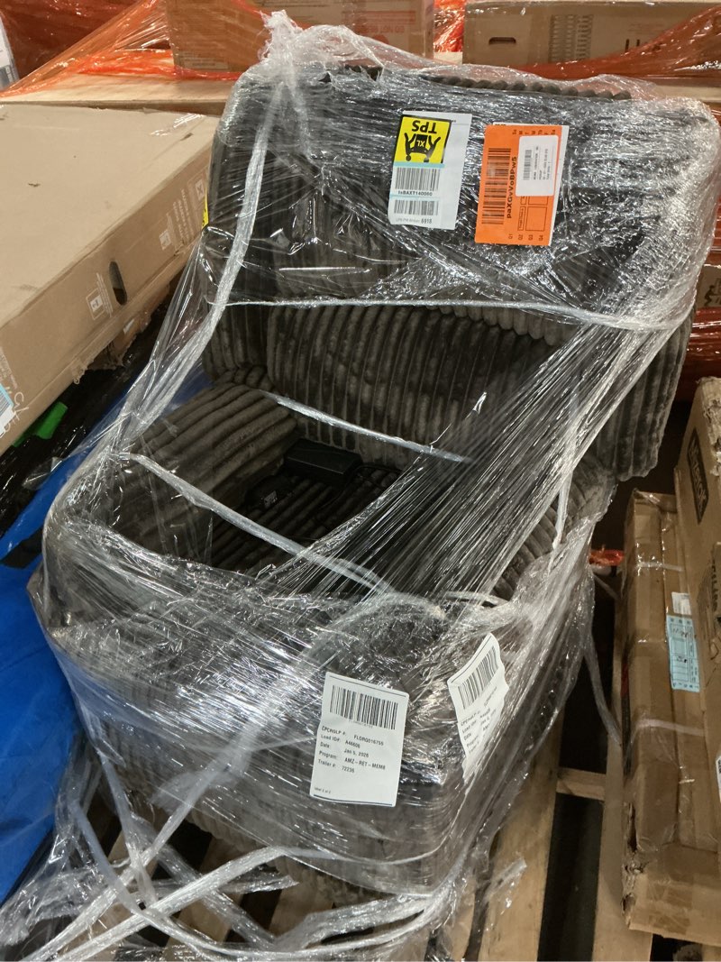 Condition photo showing Good Condition for Grey Brown Upholstered Sofa Chair