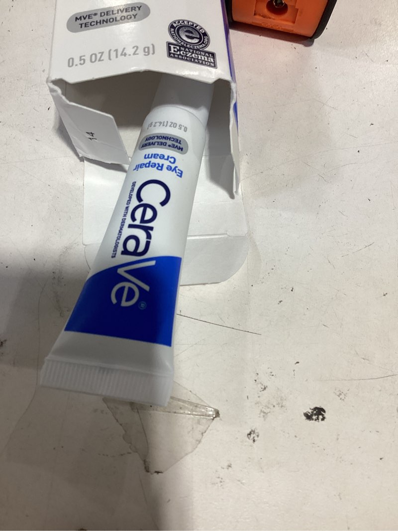 Condition photo showing Good Condition for cerave eye repair cream, under eye cream for puffiness and bags under eyes, hyaluronic acid + niacinamide + marine botanical complex, oil free & opthalmologist tested