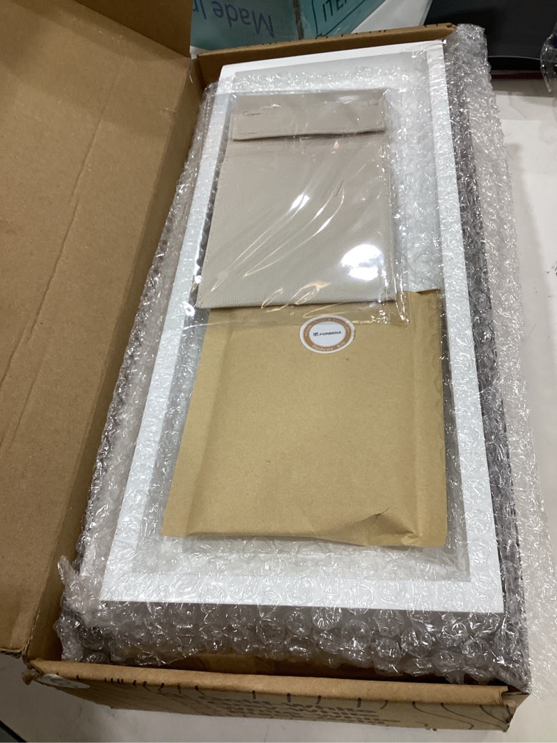 Condition photo showing Good Condition for forbena bathroom organizer countertop, counter organizer for bathroom decor, wooden sink shelf for vanity storage, makeup tray for perfume skincare bedroom kitchen corner (2 tier, white and gold) white-gold