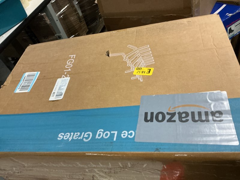 Condition photo showing New/Like New for Mr IRONSTONE Fireplace Grate 24 inch Solid Steel Heavy Duty Firewood Log Burning Rack Fire Grates for Outdoor Kindling Tools Pit Indoor Fireplace Log Holder Wrought Iron Wood Stove