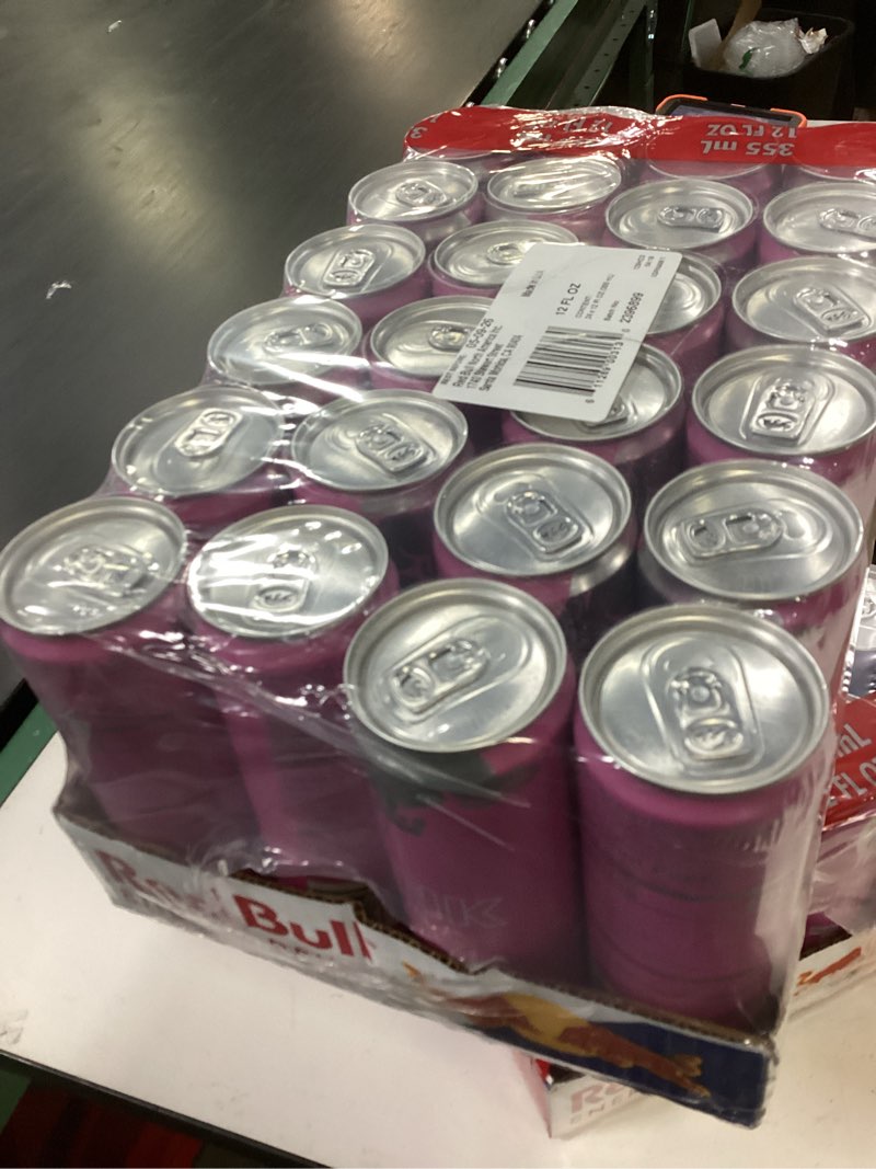 Condition photo showing New/Like New for Red Bull Wild Berries, Pink Edition, with 114 mg Caffeine plus Taurine & B Vitamins, 12 Fl Oz, Pack of 24 Cans Wild Berries 12 Fl Oz, 24pk, (1x24)