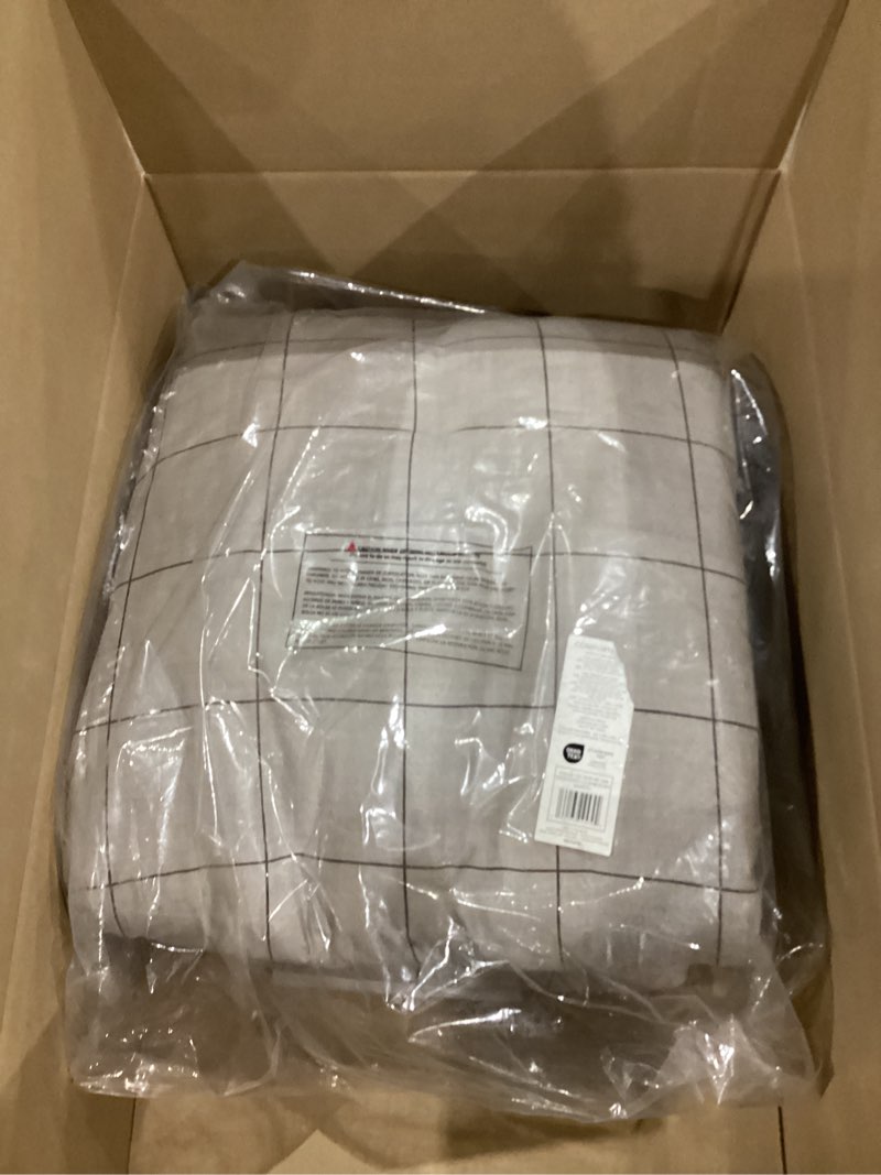 Condition photo showing Good Condition for kenneth cole - queen bedding set, ultra-soft comforter with matching bed sheets, pillowcases, & plush throw, 8 piece bed set (holden grid brown) queen holden grid brown