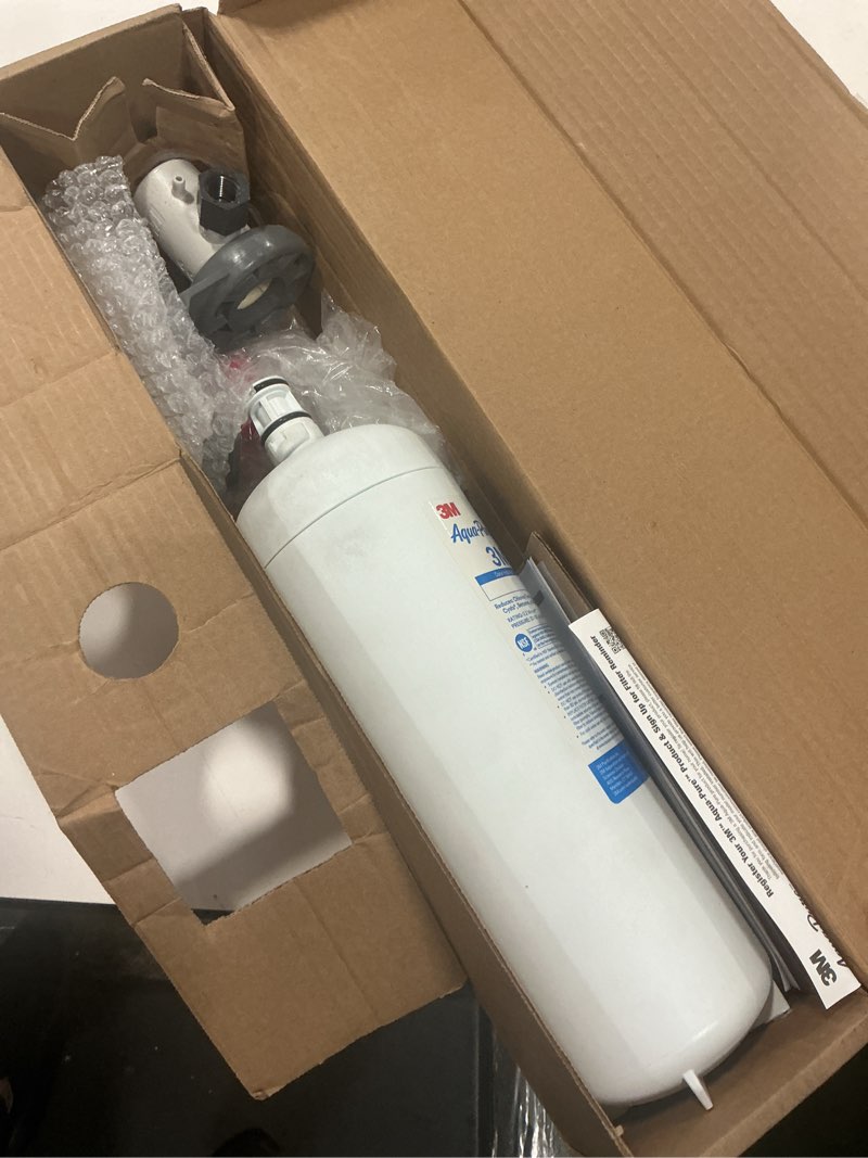 Condition photo showing As Is for 3M Aqua-Pure 3M FF100 Under Sink Drinking and Cooking Water Filter System, Reduces Lead, Microplastics, Chlorine Taste and Odor, Cysts, Select VOCs. 2.5 GPM Full Flow FF100 System