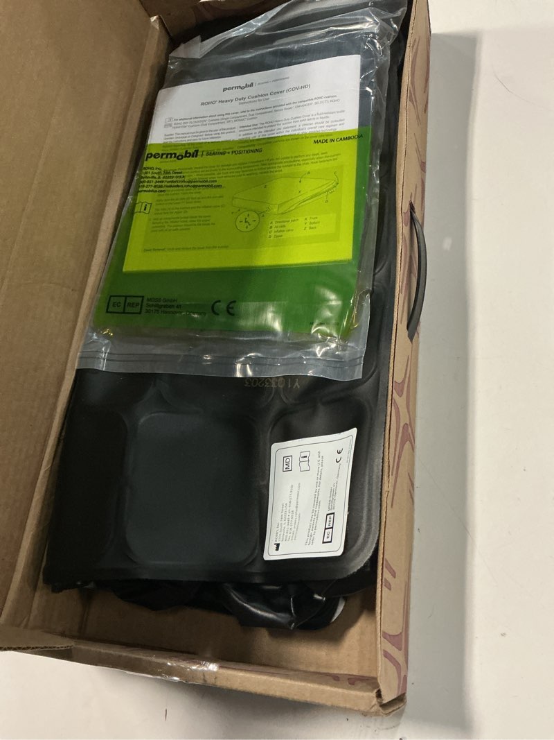 Condition photo showing Good Condition for ROHO MOSAIC Cushion, Heavy Duty, Inflatable Seat Cushion for Office Chair, Wheelchair, Cars, Home Living, & Back Pain Support, Adjustable Cushion with Stretchable Cover & Non-Skid Bottom, 18" x 18" (B06WWC3J22)