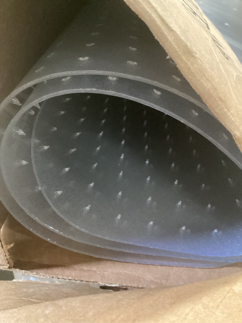 Condition photo showing As Is for office chair mat for carpet