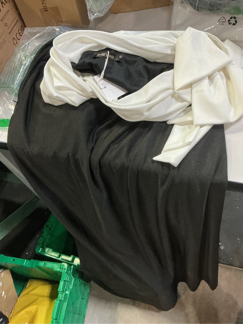 Condition photo showing item condition for BABEYOND Formal Dress for Women - Black Prom Dress One Shoulder Evening Dresses Cocktail Party Dress size 12