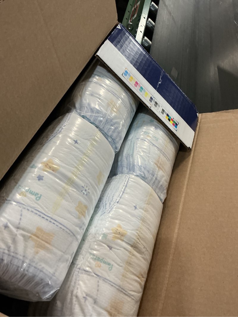 Condition photo showing Good Condition for pampers zzz overnight diapers, size 4 (22-37 lbs), 104 count, nighttime protection disposable baby diaper, night time leak and skin protection size 4 104
