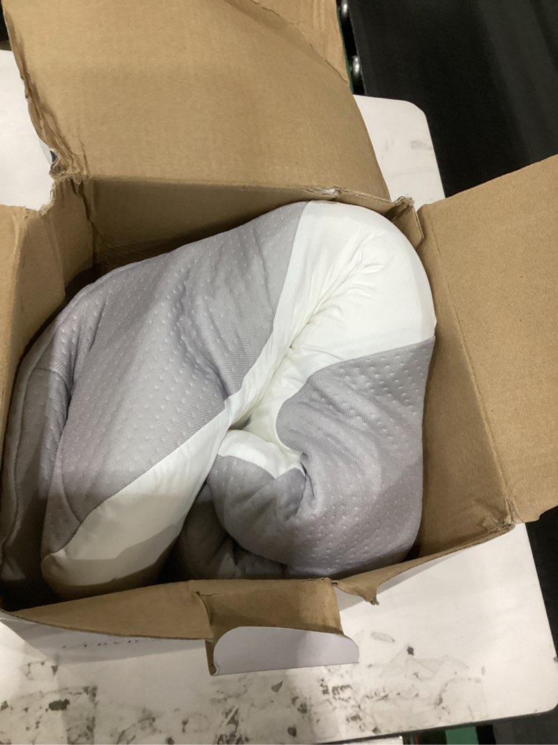 Condition photo showing Good Condition for cervical neck pillow for side & back sleepers, ergonomic memory foam pillow for sleep apnea, neck pain relief, neck support pillow with washable pillowcase