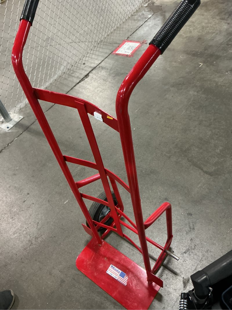 Condition photo showing As Is for 800 lb. capacity dual handle truck