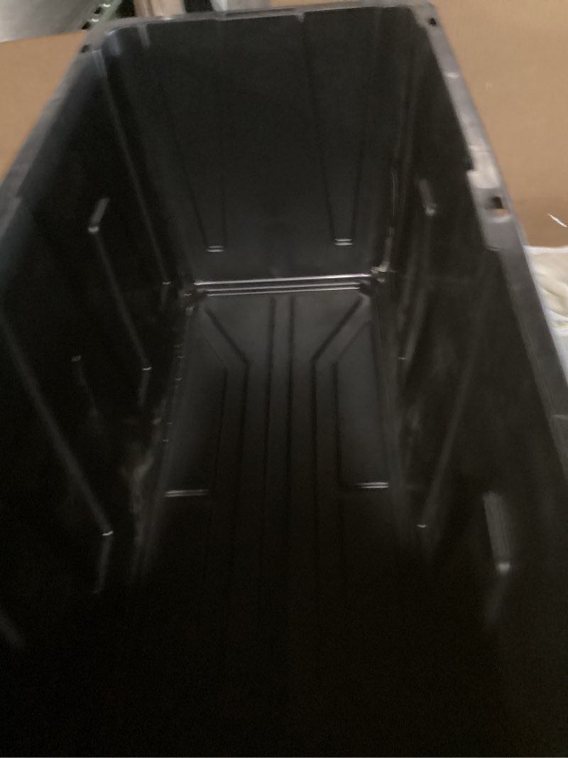 Condition photo showing As Is for Project Source Commander X-large 50 -Gallons ( 200 -Quarts ) Black and Yellow Heavy Duty