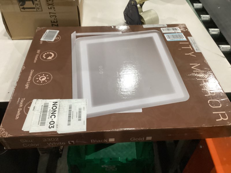 ROLOVE 22x17 Inch Lighted Vanity Mirror with Dimmable LED Lights - 3 Color Modes, Smart Touch Contro