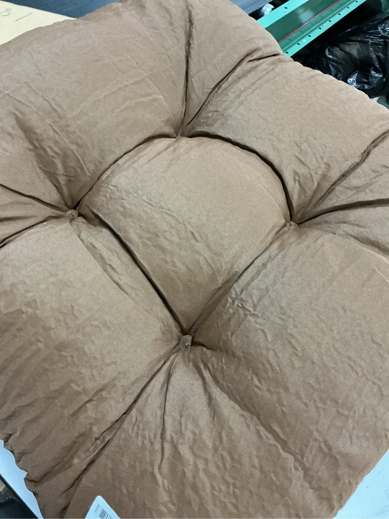 Condition photo showing Good Condition for (Similar )(2 pcs)GOFORIT Chair Cushions,Tufted Shredded Memory Foam Chair Pads, Non-Slip Seat Cushions with Removable Cover, 16'' x 16'', Beige Beige 1