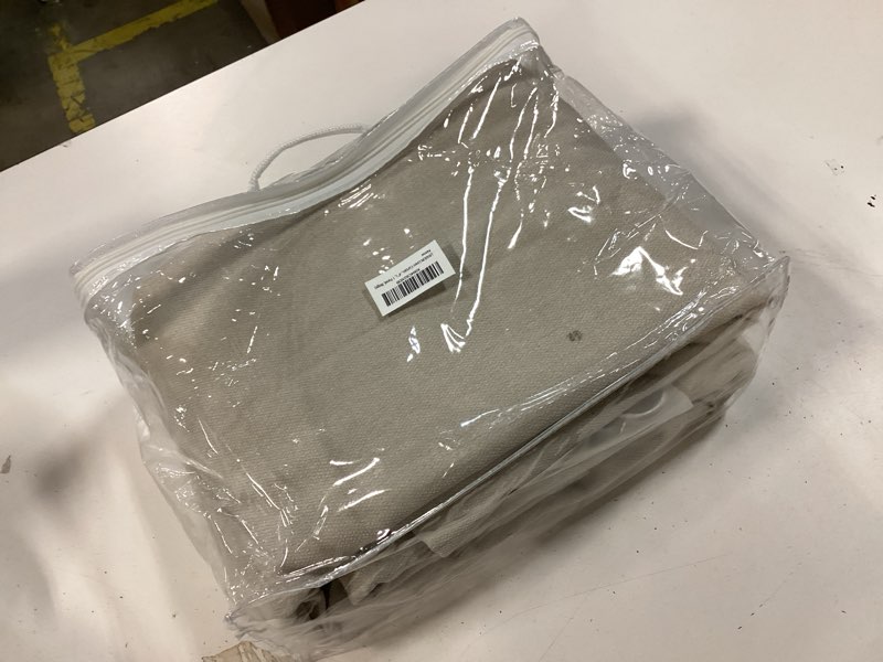Condition photo showing Good Condition for Linen Curtains 72 inches Wide Custom Drapes, Pinch Pleat Drapes for Window Decor, 70% Blackout Curtain for Traverse Rod and Track (Unlined, 72" W x 84" L, 1 Panel, Beige) 72"W x 84"L (Pack of 1) Beige-unlined
