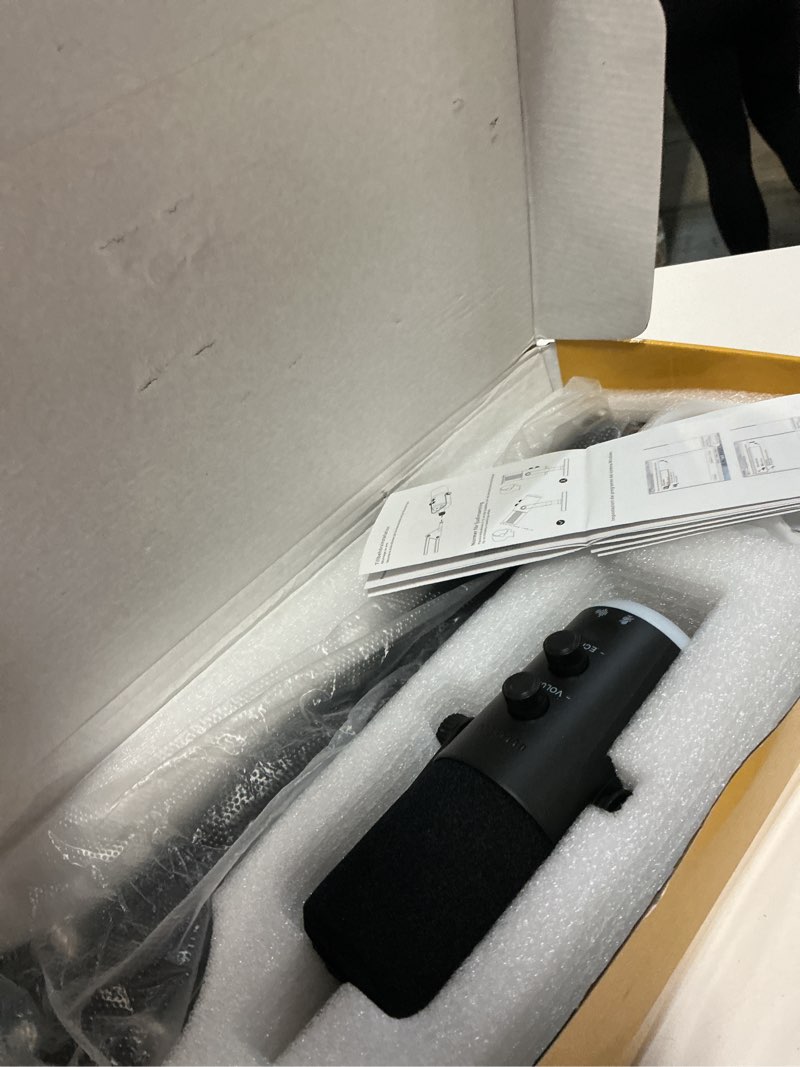 Condition photo showing Good Condition for dynamic gaming microphone | usb/xlr dual mode | rgb boom arm mic kit with one?touch mute, headphone monitor, gain control | for streaming, podcast, pc, ps4/ps5, recording