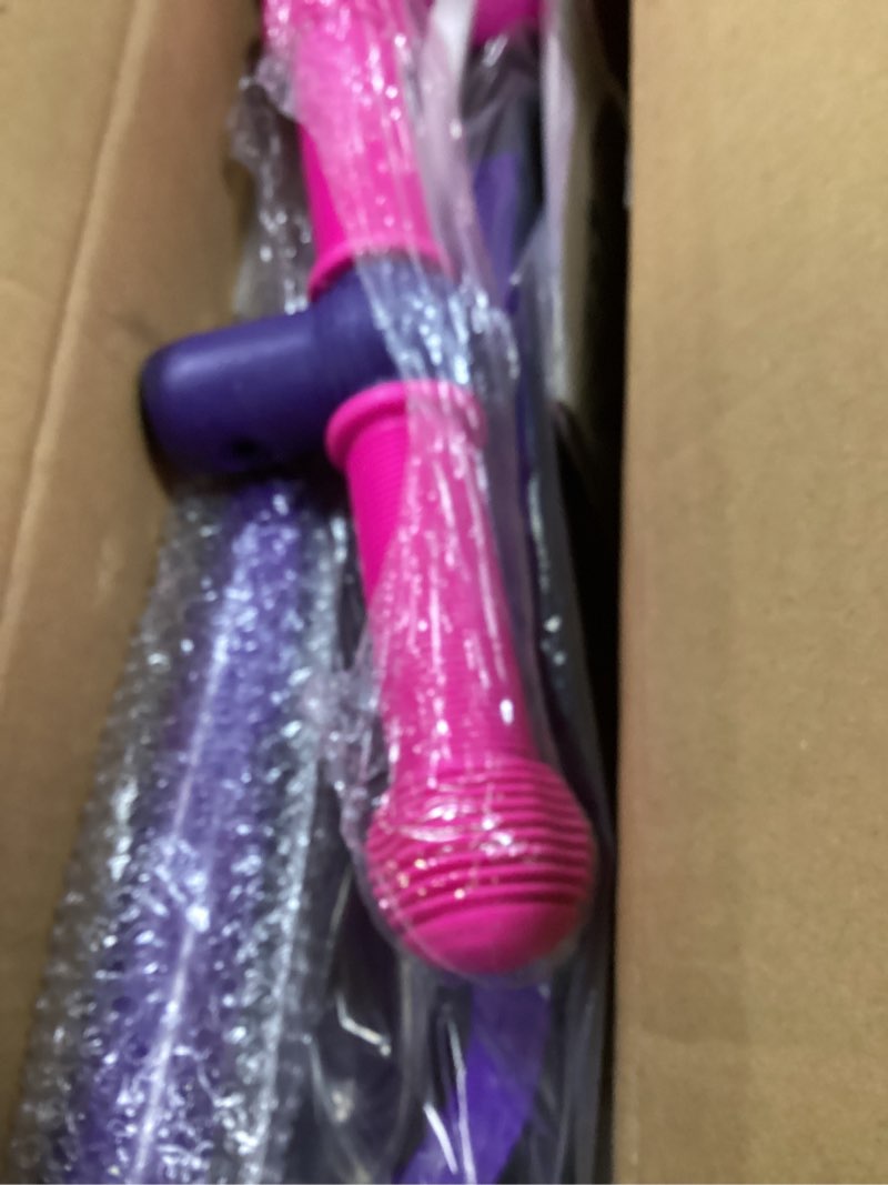 Condition photo showing New/Like New for Gotrax KS1 Kids Kick Scooter, LED Lighted Wheels and 3 Adjustable Height Handlebars, Lean-to-Steer & Widen Anti-Slip Deck, 3 Wheel Scooter for Boys & Girls Ages 2-8 and up to 110 Lbs DarkViolet