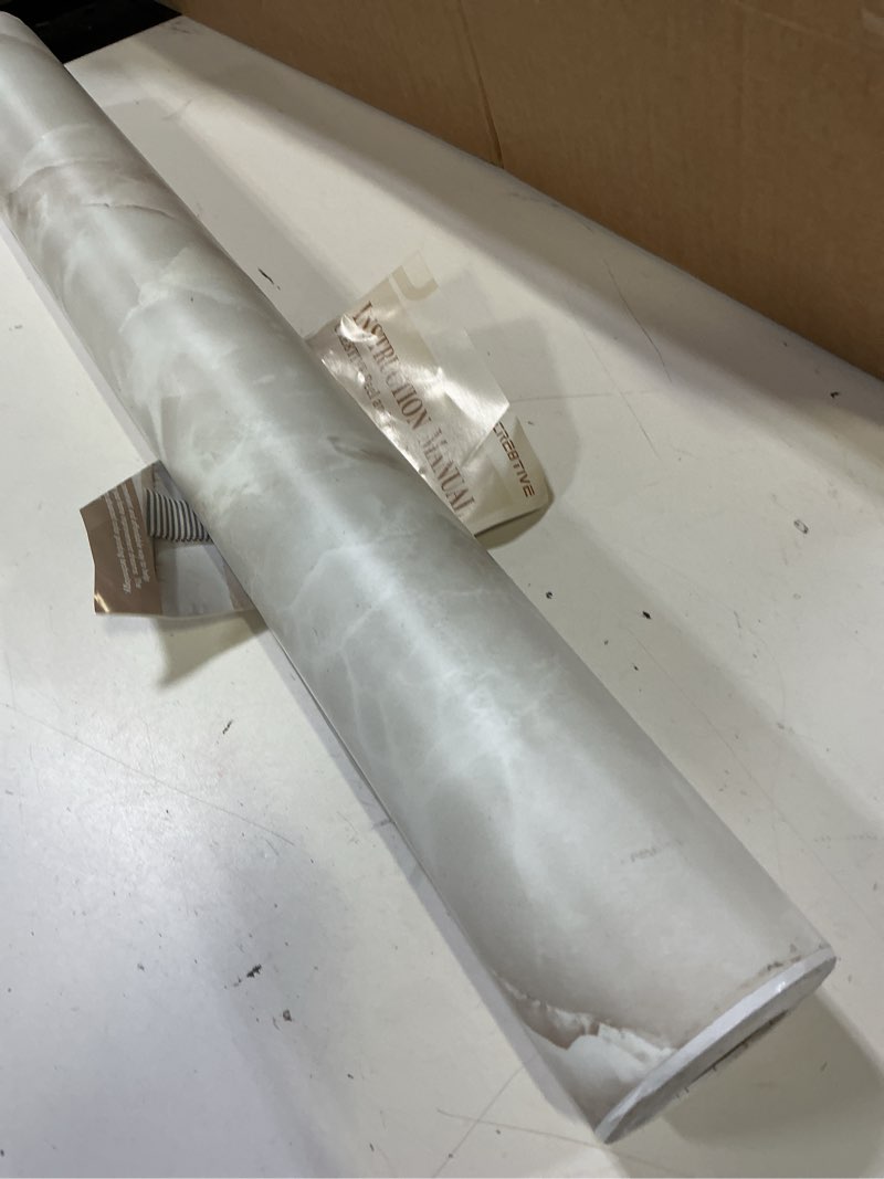 Condition photo showing Good Condition for veelike 15.7''x118'' beige gold liquid marble contact paper for countertops peel and stick waterproof granite countertop paper self adhesive marble wallpaper vinyl roll for kitchen bathroom table wall 15.7" x 118" beige gold