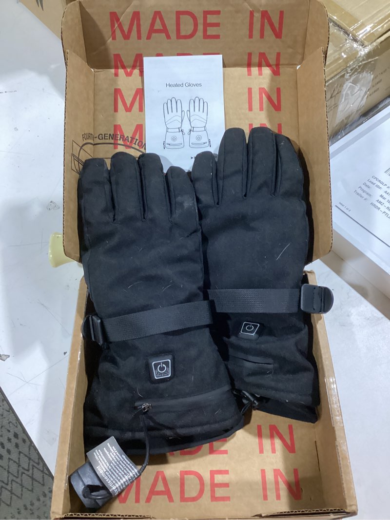 Condition photo showing Good Condition for SAVIOR HEAT Heated Gloves for Men Women, Rechargeable Electric Heated Leather Skiing and Snowboarding Gloves X-Small