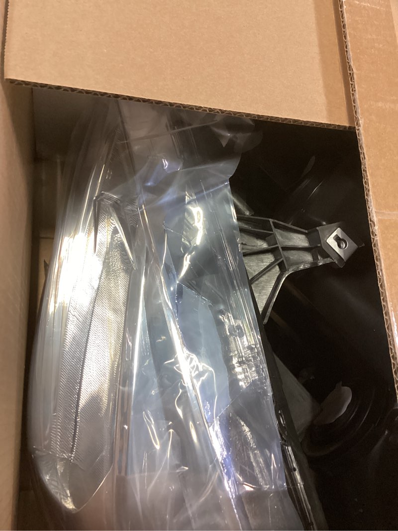 Condition photo showing New/Like New for AS Headlight Assembly for 2003 2004 2005 2006 2007 Honda Accord Headlamp OE Replacement Chrome Housing Amber Reflector Pair a-Chrome Housing Amber Reflector Clear Lens OE Replacement