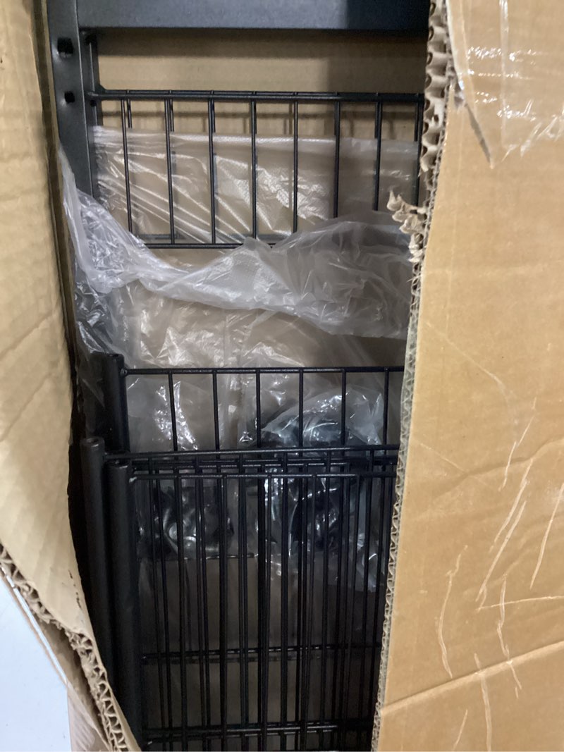 Condition photo showing New/Like New for 5 Tier Retail Candy Display Rack Metal Storage Shelf with Wheels & 15 Hooks Concession Candy Snack Display Racks Sturdy and Stable Chip Shelf Rack for Stores, Kitchen, Office (5 Tier Black 60cm)