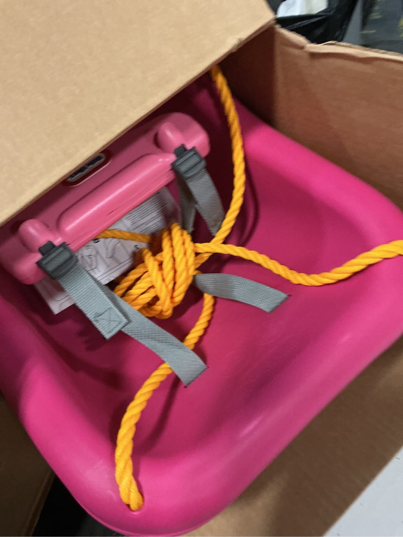 Condition photo showing Good Condition for little tikes 2-in-1 snug 'n secure swing magenta magenta swing