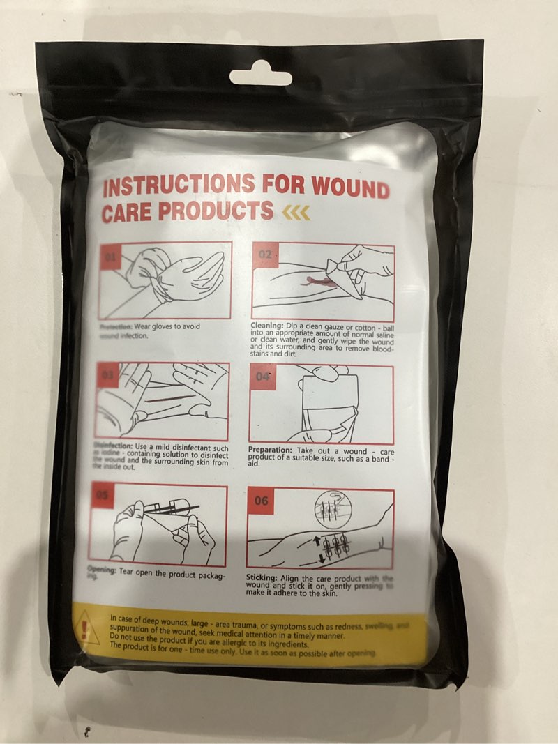 Condition photo showing As Is for Wound Closure Kit – First Aid Laceration Closure Strips – 6 Zip Stitch Devices,Waterproof Dressing,Adhesive Wound Closure Bandages Without Suture for Emergency,Home,Travel,Hiking Use