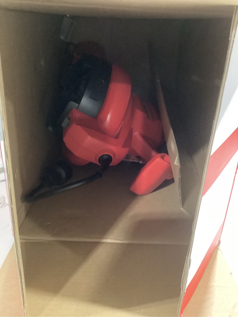 Condition photo showing As Is for craftsman 3-in-1 leaf blower, vacuum and mulcher, backpack blower up to 260 mph, 12 amp, corded electric leaf collector (cmebl7000) 260 mph blower/vac