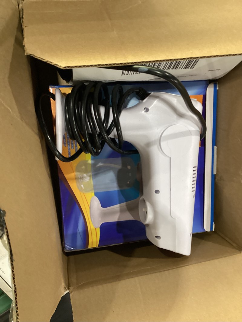 Condition photo showing As Is for **damaged/missing parts nano red/blue light atomizer mist gun portable hair care steamer micro mist sprayer