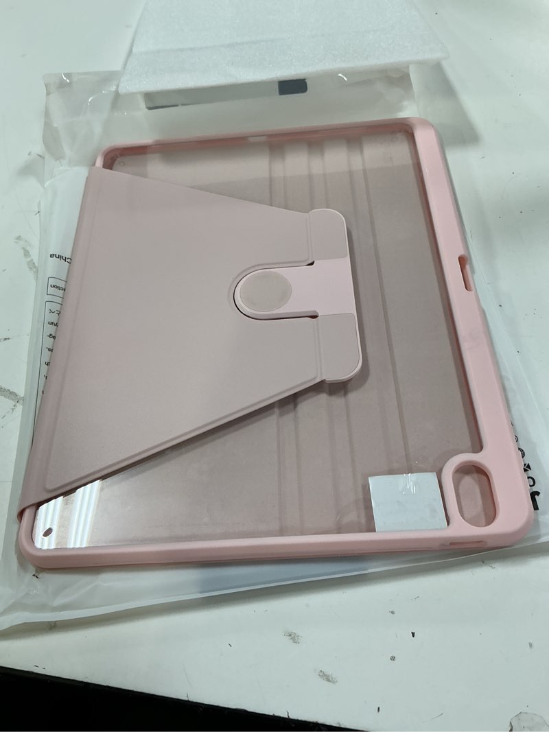 Condition photo showing Good Condition for jetech rotating case for ipad air 13-inch m4/m3/m2 (2026/2025/2024) with pencil holder, 360 degree rotation protective stand cover clear back, auto wake/sleep (sandy pink)