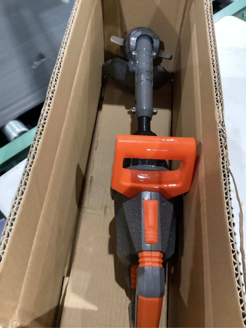 Condition photo showing As Is for sunny days entertainment maxx action power tools weed trimmer, construction toy tool with lights and sounds, pretend play toy for kids, educational gift toddler tool and gardening set
