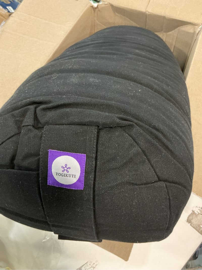 Condition photo showing As Is for Yogikuti Iyengar Yoga Bolster for Restorative Yoga and Meditation – Lightweight Cotton Support Pillo