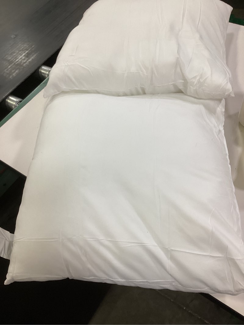 Condition photo showing As Is for MIULEE 20x20 Inches Pillow Inserts Pack of 2, Decorative Throw Pillow Inserts for Couch 2 20x20 Inch