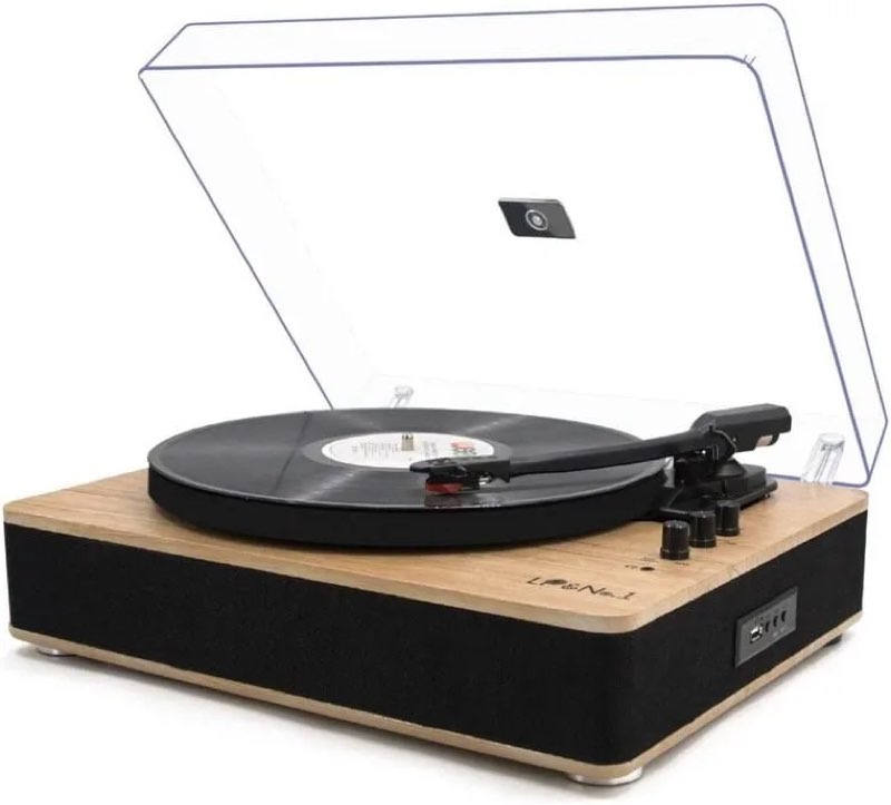 (Similar))LP&No.1 LPSC026Turntable Record Player USB AUX RCA PitchControl